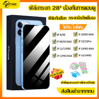 ฟิล์มกระจก ฟิล์มกันรอย iphone ป้องกันการแอบดู ใช้กับ ไอโฟน XR/11/11Pro Max/12Pro/13/13Pro/14/14Plus/14Pro Max