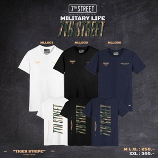 ของแท้ 💯% 7th Street เสื้อยืด รุ่น MLL(ARMY)