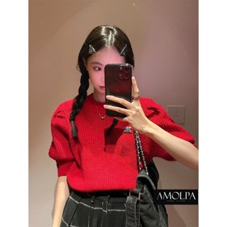 เสื้อไหมพรมสีแดงซีลีนนนนนน