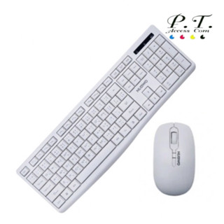 NUBWO KEYBOARD &amp; MOUSE (คีย์บอร์ดและเมาส์ไร้สาย) VIRGO WIRELESS NKM-625 (WHITE)