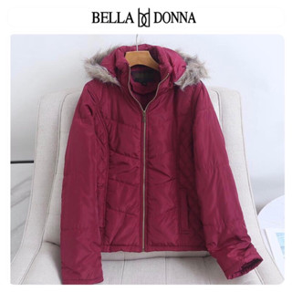 เสื้อกันหนาวฮู้ดเฟอร์ บุนวมอุ่น ❄️เสื้อกันหนาวPADDED PUFFER JACKET  ❄️ แบรนด์✨BELLA DONNA✨ (wY986)