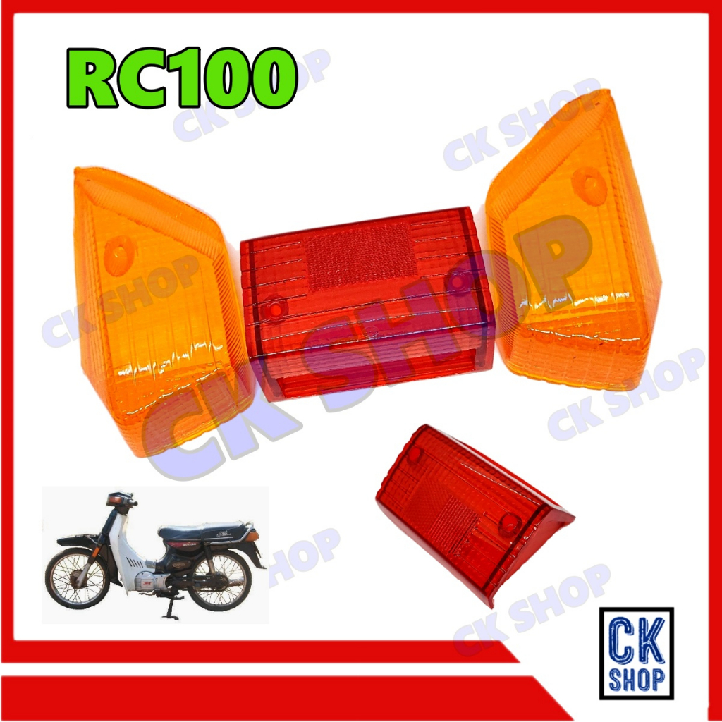 ฝาครอบไฟท้าย​ ฝาไฟเลี้ยวหลัง SUZUKI RC100​ RC80​  ซ้าย และ ขวา  HMA