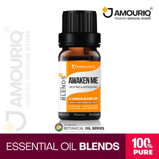 AMOURIQ® น้ำมันหอมระเหย บริสุทธิ์ แท้ 100% Pure Essential Oil Blend AWAKEN ME Aromatherapy Diffuser อโรมา กลิ่นหอมสดชื่น