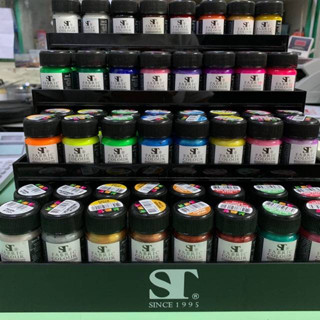 สีเขียนผ้าเรืองแสง ST 3D Fabric Paint Grow IN Dark