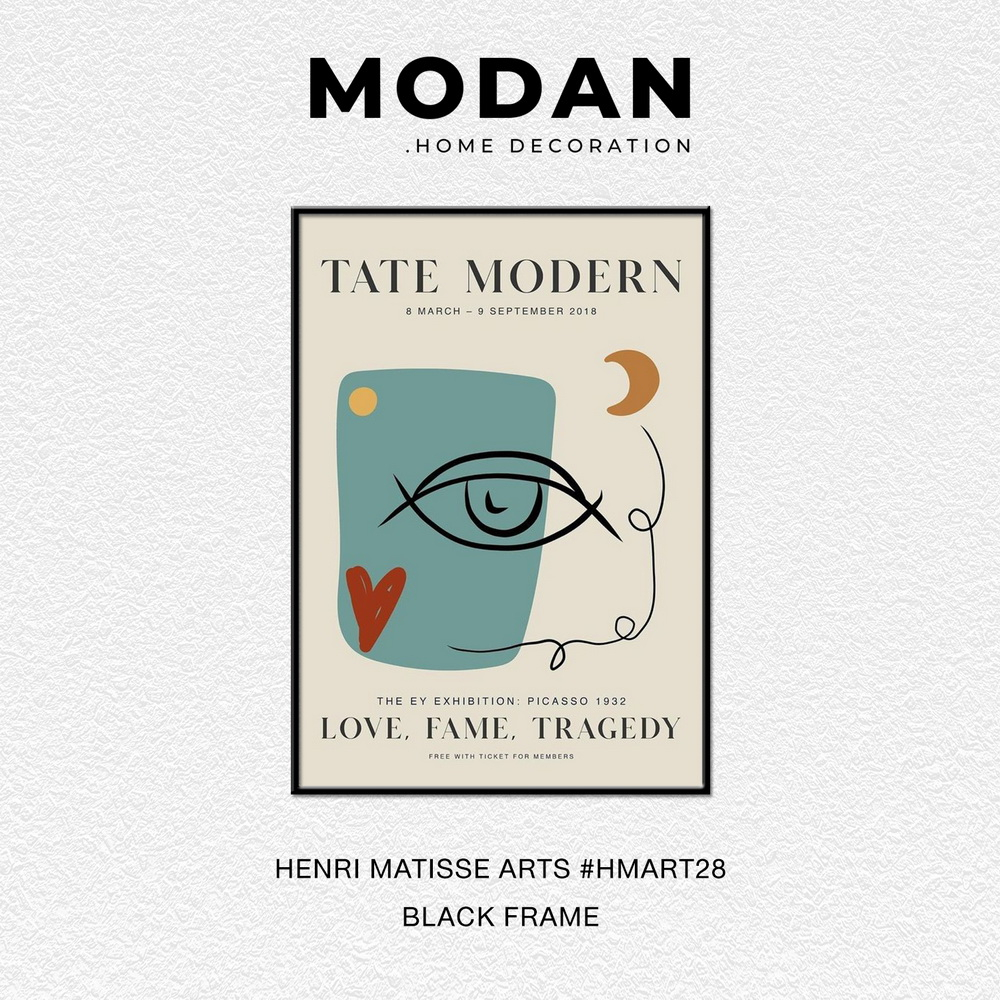⚡ พร้อมจำหน่าย ⚡ MODAN ภาพตกแต่งบ้านสไตล์โมเดิร์น HENRI MATISSE ART รหัส HMART28