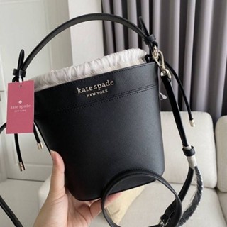 Kate Spade Small Bucket Bag ดำ ชมพู