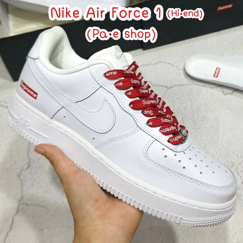 รองเท้า Nike air force1 X Supreme {Hi end} (boxset)**มีเก็บปลายทาง**