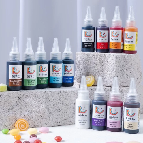 Rainbow Food Color Gel *สินค้ามีอายุ 3 ปี จากวันผลิต ใต้ขวด