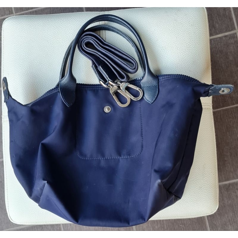 กระเป๋าสะพาย Longchamp แท้ สีน้ำเงิน ไซส์S มือสอง