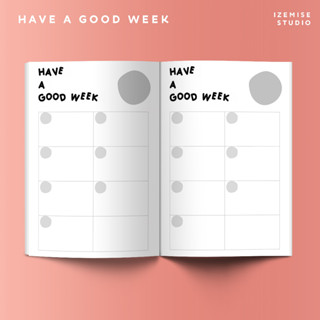 สมุดจดบันทึก HAVE A GOOD WEEK