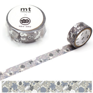 mt masking tape bird (MTSOU29) / เทปตกแต่งวาชิ รุ่น Foil stamping ลาย bird แบรนด์ KAMOI mt masking tape ประเทศญี่ปุ่น