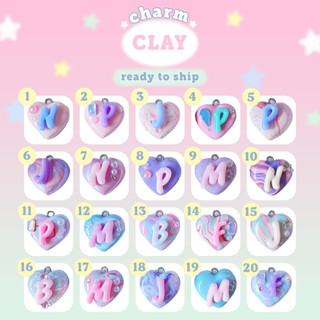 ready to ship *clay charm* (พร้อมส่ง จี้ดินปั้น)