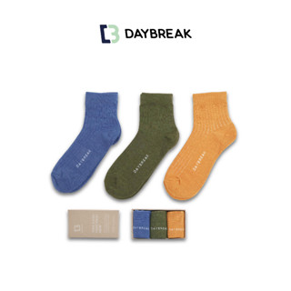 [ใส่โค้ด15MALL99 ลด15%] Daybreak Hemp Sock ถุงเท้า กัญชง ป้องกันกลิ่น ข้อสั้น ข้อยาว ผู้ชาย ผู้หญิง สีเขียว เหลือง กรม