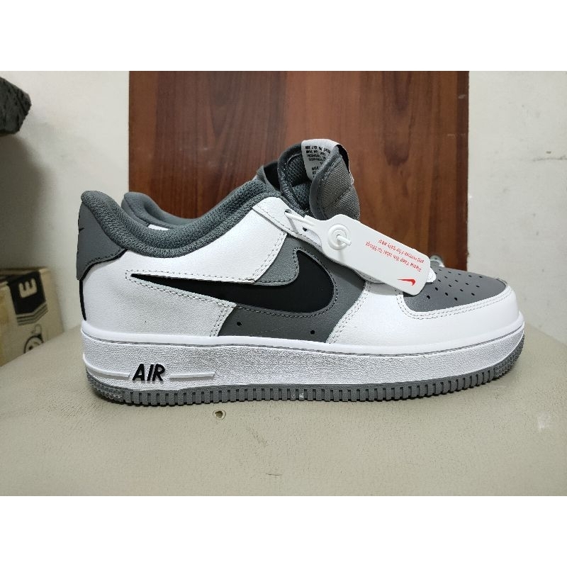 Model Nike Air force 1 x Grey and White Color Sneaker 315122-222 Casual Skateboard