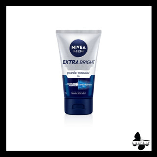 NIVEA MEN EXTRA BRIGHT ANTI DARK SPOTS FOAM [100G.] ดูกระจ่างใสเรียบเนียน โฟม