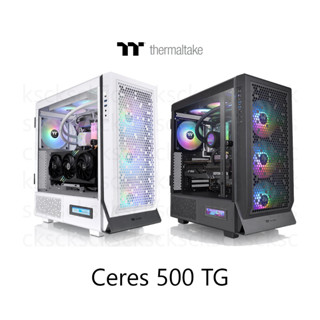 CASE เคส THERMALTAKE CERES 500 TG ARGB BLACK SNOW (E-ATX)