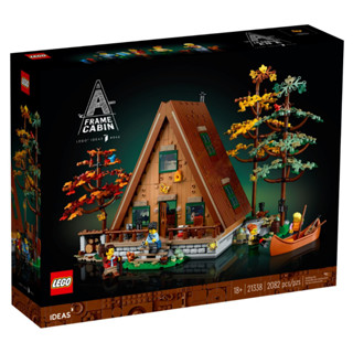 LEGO® Ideas display A-Frame Cabin 21338