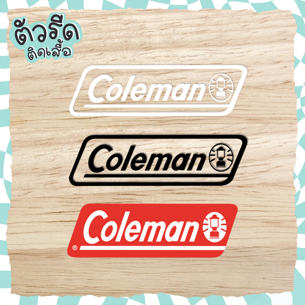 ตัวรีด Coleman 10 cm (set 6/12 ชิ้น) โคลแมน DIY รีดติดผ้าใบเต้นท์ สายแคมป์ปิ้ง camping เก้าอี้ รถลากของ ตะเกียงโลโก้