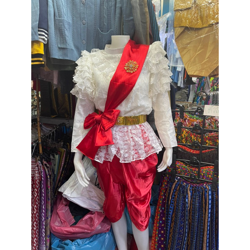 ชุดไทยอุ่นไอรัก ร.5 (ได้ครบเซ็ต เสื้อ โจง ผ้าคาด) เลือกสีได้