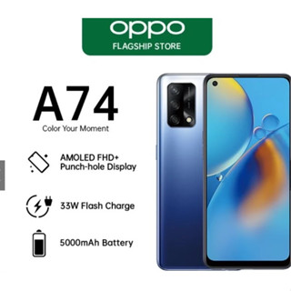 OPPO A74 RAM 6GB / ROM 128GB สมาร์ทโฟน หน้าจอขนาด 6.43 นิ้ว แบตเตอรี่ 5,000 mAh