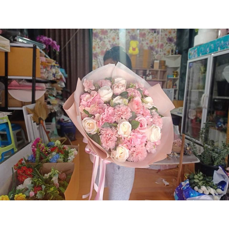 ส่งเร็วนัดวันส่งได้ช่อดอกไม้เหมือนจริง ช่อใหญ่อลังค์(จัดส่งเร็วนัดวันส่งได้ค่ะ) - รูปที่ 3