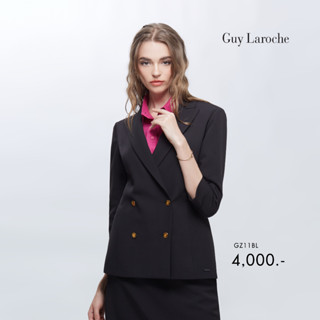 Guy Laroche New GL เบราซ์แจ็คเก๊ต แขนยาว สีดำ (GZ11BL)