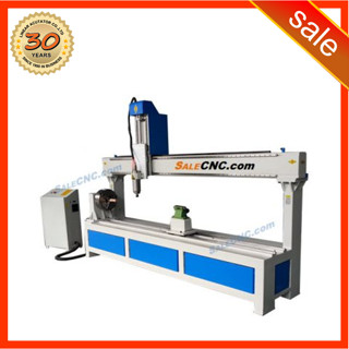 181. CNC Router Milling 3.0KW รุ่น XJ1325-RX300-SWING 600 Rotary 300 Over Swing 600mm Mach3 / NC studio