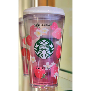 🎀【พร้อมส่ง】 2023 แก้วสตาร์บัคส์เกาหลี Starbucks Korea Valentine To Go dessert tumbler 473ml/ 16oz