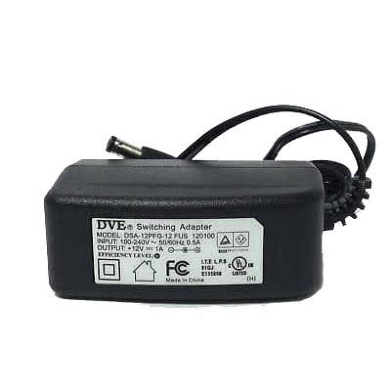 DVE Adapter DC 12V 1A  Adapter CCTV รับประกัน 1ปี ของแท้ 100%