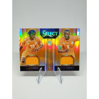 Gervinho Yaya Toure Orange Prizm Jersey 2015-16 Panini Select Double Team  /149