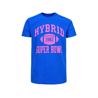 Hybrid T-shirt Men ไฮบริดเสื้อยืดผู้ชายแขนสั้น สีน้ำเงิน(Blue)MTS-1345-BU