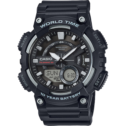 [ของแท้] Casio นาฬิกาข้อมือ AEQ-110W-1AVDF สายเรซิน รับประกันศูนย์ CMG 1 ปี