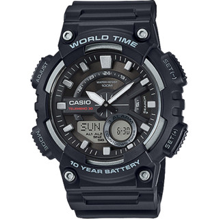 [ของแท้] Casio นาฬิกาข้อมือ AEQ-110W-1AVDF ของแท้ รับประกันศูนย์ CMG 1 ปี