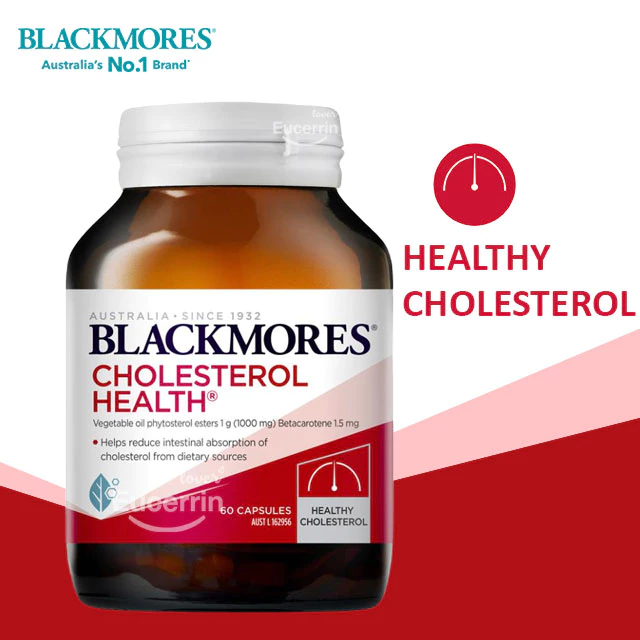 Blackmores Cholesterol Health Vitamin 60 Tablets ลดการดูดซึมคอเลสเตอรอล ลดไขมันเส้นเลือด