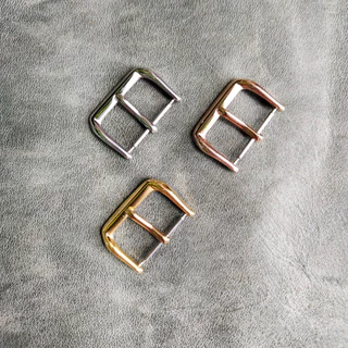 Buckle บัคเกิ้ลนาฬิกา/หัวเข็มขัดนาฬิกา/หัวคล้องสายนาฬิกา สแตนเลส สีทอง เงิน โรสโกลด์ มีขนาด 10,12,14,16,18,20,22 mm.