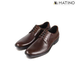 MATINO SHOES รองเท้าชายคัทชูหนังแท้ซับหนังแกะ รุ่น SF/B 0419 -BROWN