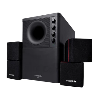 Microlab X2 Speaker (แบบมีบลูทูธ/ไม่มีบลูทูธ) ระบบเสียง 2.1 CH (Subwoofer + Satellite) ของแท้ 100%