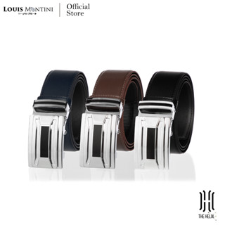 Louis Montini (The Helix) เข็มขัดผู้ชาย Men Belt เข็มขัดPUแฟชั่น MPU16