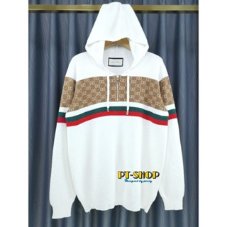 New collection 🧩Gucci Hoodie 💫งานไหมพรม ทอ logo แบรนด์ Gucci 🧩งานPremium ทรงสวย logo Gucci  มีอะไหล่ ซิป งาน หมวกฮู้ด