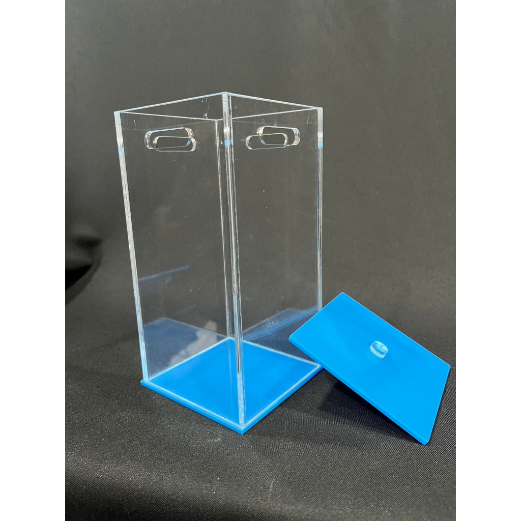 โหลปลากัดอะคริลิค หนา 4 มิล  พร้อมฝาปิด มีช่องระบายอากาศรอบด้าน - รูปที่ 5