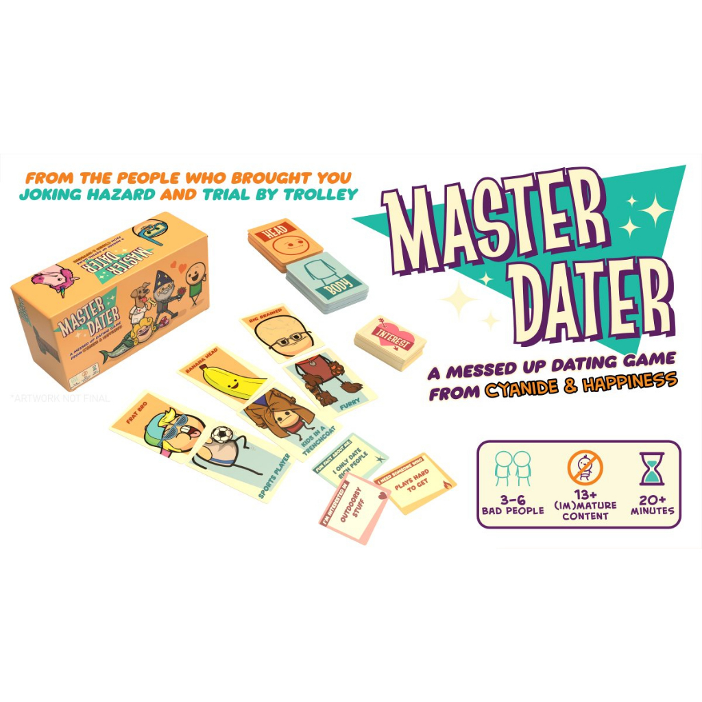 Master Dater by Cyanide &amp; Happiness Kickstarter Board Game