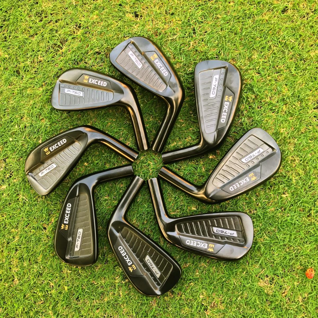 [11GOLF] ONLY HEAD ใบเหล็ก 8 ชิ้น (4-5-6-7-8-9-P-A) FORGED EXCEED PREMIUM BLACK P760