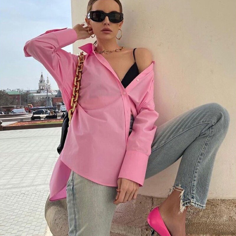 เสื้อเชิ้ต Over Size มือ 2 ใส่ 1 ครั้ง