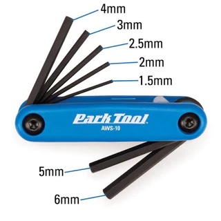 เครื่องมือหกเหลี่ยมพกพา Parktool AWS-10 Made in USA (สินค้าบริษัท)
