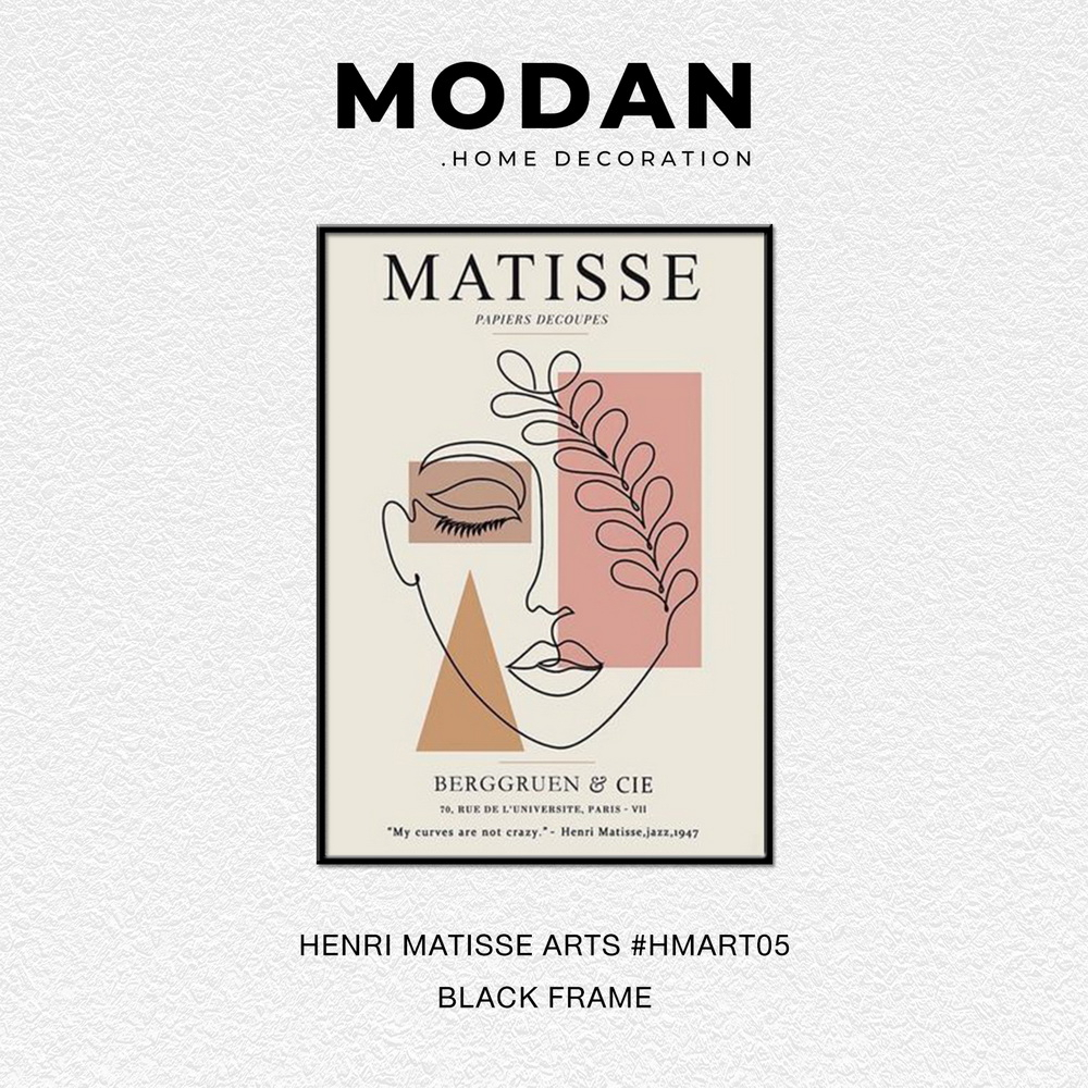 ⚡ พร้อมจำหน่าย ⚡ MODAN ภาพตกแต่งบ้านสไตล์โมเดิร์น HENRI MATISSE ART รหัส HMART05