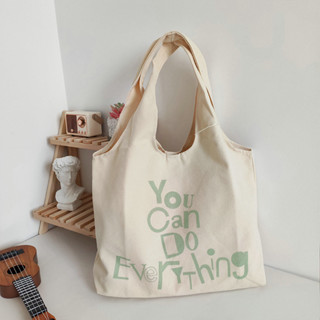 Canvas bag กระเป๋าผ้าใบแคนวาส รุ่น You can do Everything พร้อมส่ง