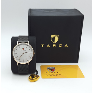 นาฬิกา TARGA MENS TA017603 QUARTZ SILVR DIAL ROSE GOLD CASE พร้อมกล่อง (ใหม่)