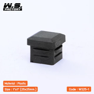 WS FACTORY พลาสติกปิดเหล็กกล่อง สวมใน แพ็ค10 ชิ้น ขนาด 1นิ้ว,7หุน,7หุนครึ่ง จุกปิดรูเหล็ก รองขาโต๊ะ รองขาเก้าอี้