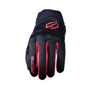 FIVE Advanced Gloves - Globe EVO Black/ Red - ถุงมือขี่รถมอเตอร์ไซค์