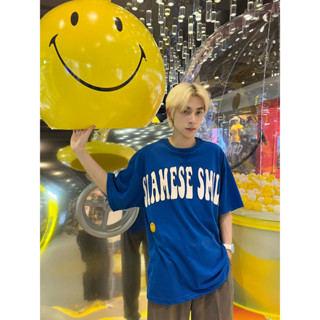 Absolute Siam Store x Smiley - Siamese Smile Mini Smiley T-shirt Blue